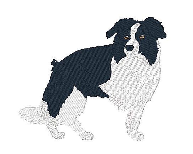 VIP - Realistic Border Collie, Machine Embroidery Design, Set of Ten, vip FORMAT
