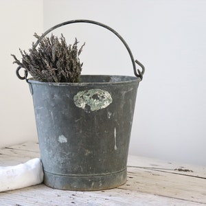 Silver Galvanized Bucket 3 Metal Bucket, Small Pail, Party Favor