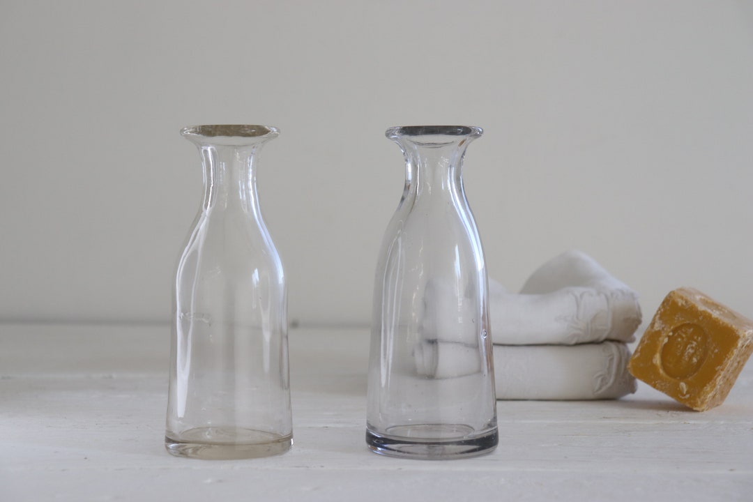 Antique Glass Pharmacy Bottles. Antique Thick Glass Laboratory Etsy