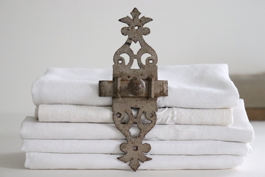 Antique French Wrought Iron Door Lock. Patinated Grey Lock. - Etsy