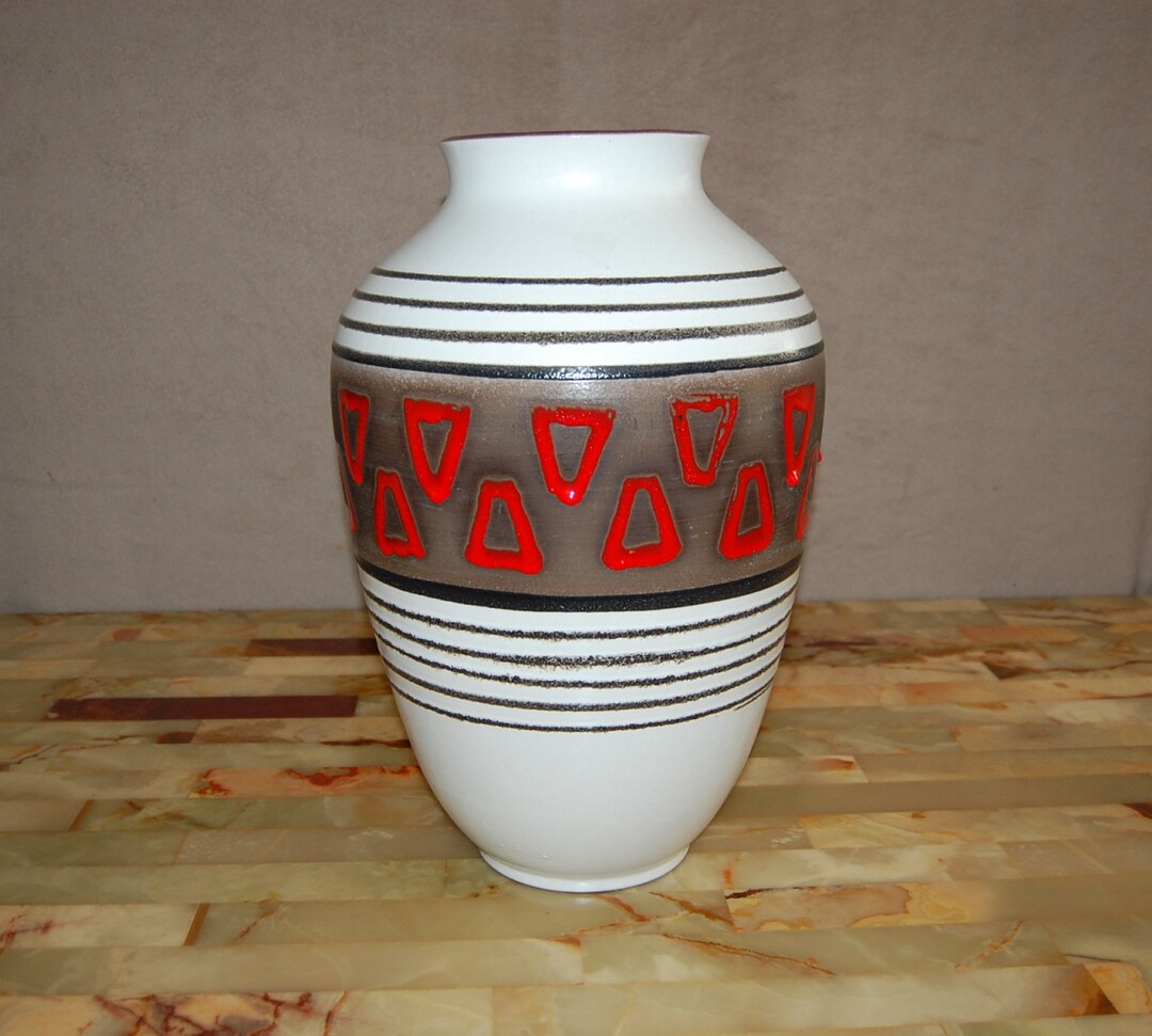 Large Mid Century Floor Vase Carsten's 60's Big Germany Art Pottery