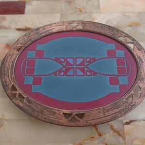 Tray Christian Neureuther Wächtersbacher Steingutfabriken Jugendstil around 1910