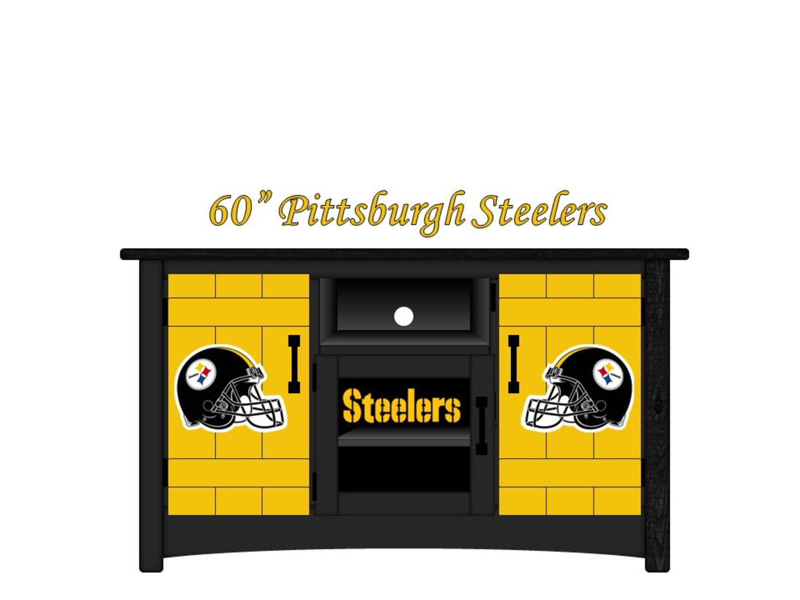 PITTSBURGH STEELERS TV / Wall Units Wbarn Doors Etsy