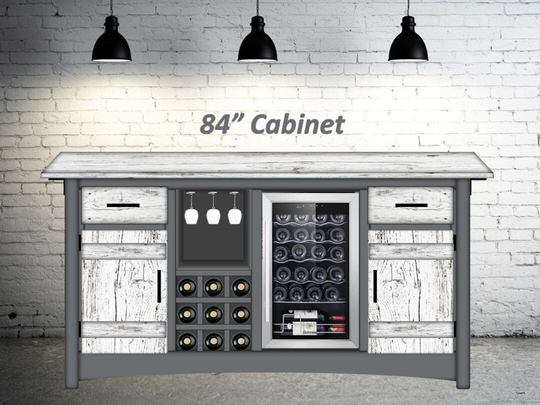 Sideboard/buffet/bar WITH REFRIGERATOR Etsy