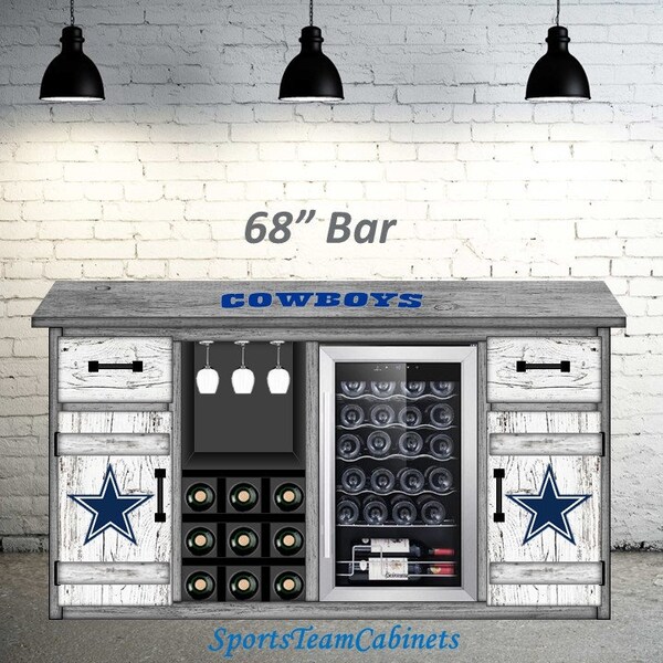 Bar With Fridge Etsy