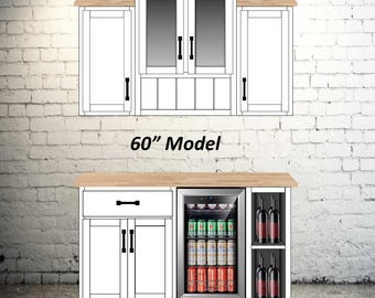 Bar Cabinets with Upper Cabinets INCLUDES FRIDGES!!!!