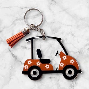 Llavero de carrito de golf, regalo para golfistas