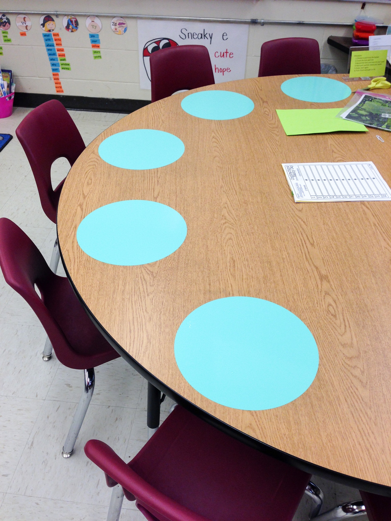 Vinyl Dry Erase Circles Vinyl Dry Erase Writing Mats Teacher Etsy