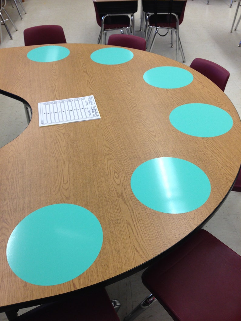 Vinyl Dry Erase Circles Vinyl Dry Erase Writing Mats Teacher Etsy