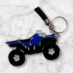 ATV Keychain, 4 Wheeler Keychain, Valentine Gift, Father’s Day Gift, Personalized Keychain
