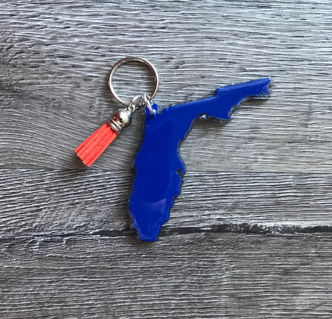 Florida Keychain Home Keychain State of Florida Key Fob Etsy