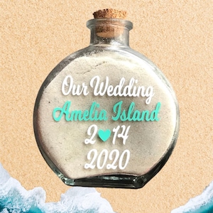 Destination Wedding Keepsake, Wedding Gift, Bridal Shower Gift, Wedding Gift, Bridal Gift, Keepsake Bottle, Beach Wedding Keepsake