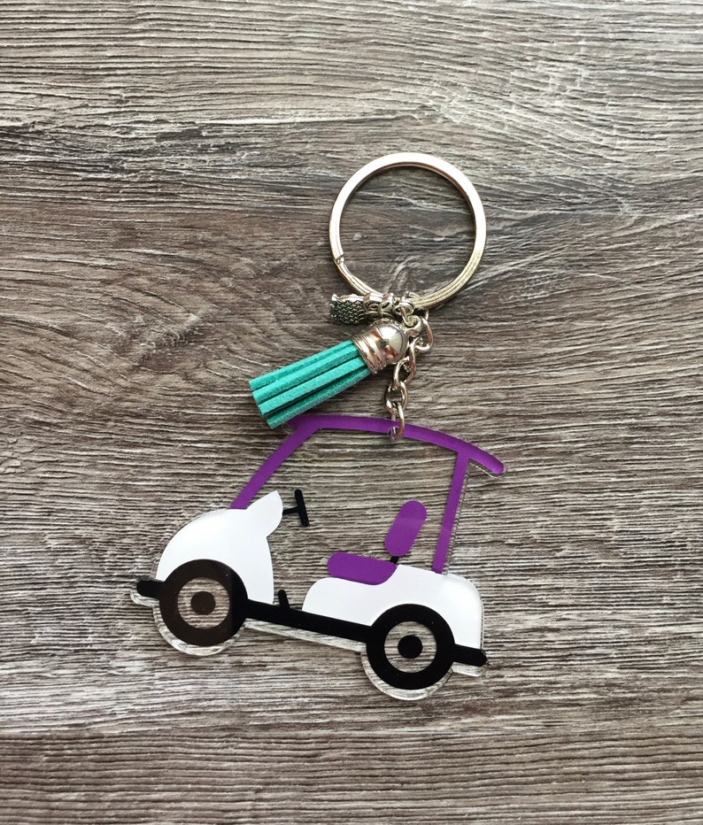 Golf Cart Keychain Golfers Keychain Golfers Gift Gift for Etsy