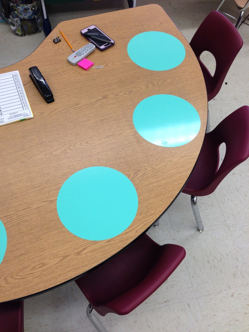 Vinyl Dry Erase Circles Vinyl Dry Erase Writing Mats Teacher Etsy