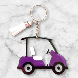 Llavero de carrito de golf personalizado