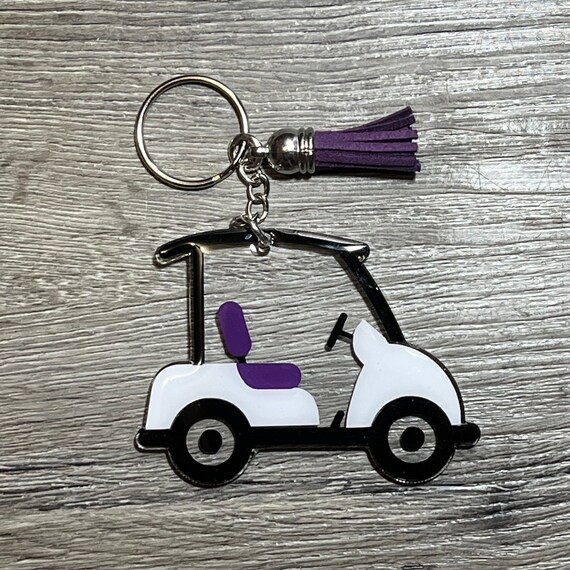 Golf Cart Keychain Golfers Keychain Golfers Gift Gift for Etsy