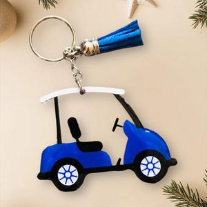 Custom Golf Cart Keychain