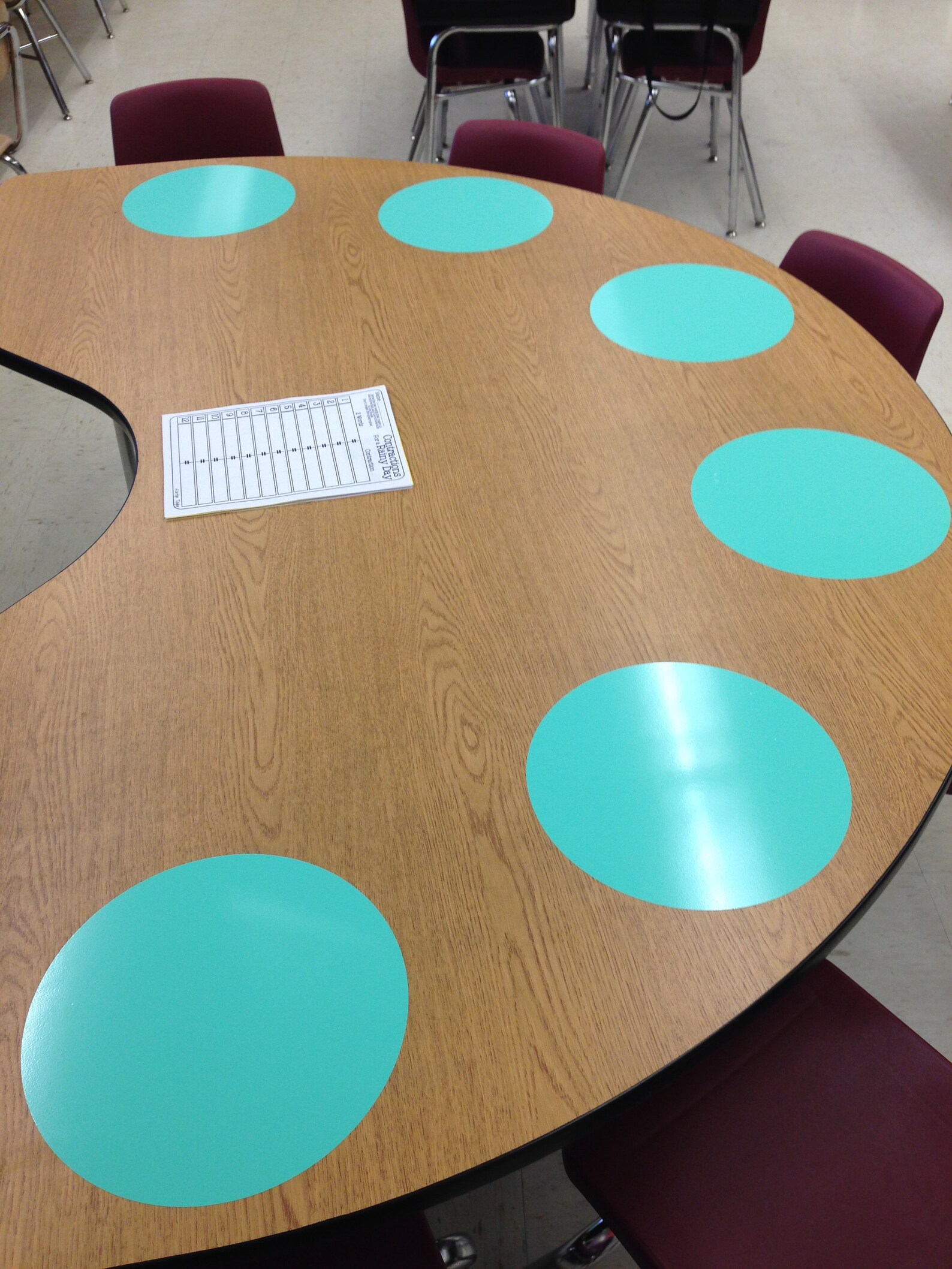 Vinyl Dry Erase Circles Vinyl Dry Erase Writing Mats Teacher Etsy