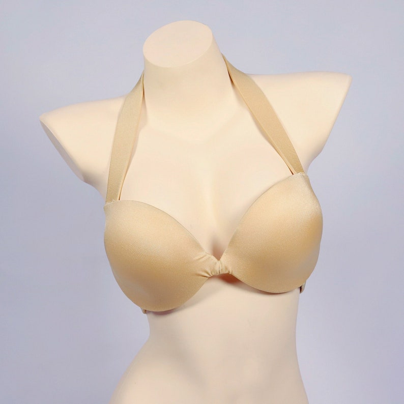 Nude Ägyptische Tasse Kostüm Accessoires Push up BH Bauchtanz Top für DIY Bild 1