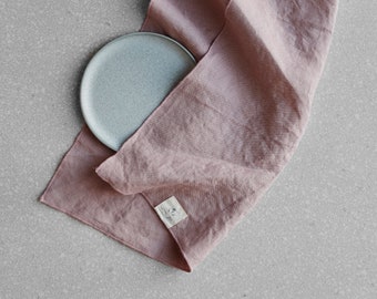 Set of 2 Linen Napkins - Dusty pink | Wedding Napkins |Reusable Napkins for Everyday Use | Reusable Cloth |Table Decor | Zero Waste