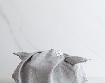 Large Linen Azuma Bag - Grège