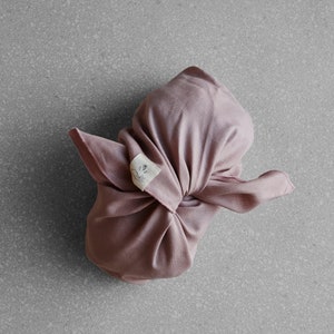 Large Linen Azuma Bag Dusty-pink image 2