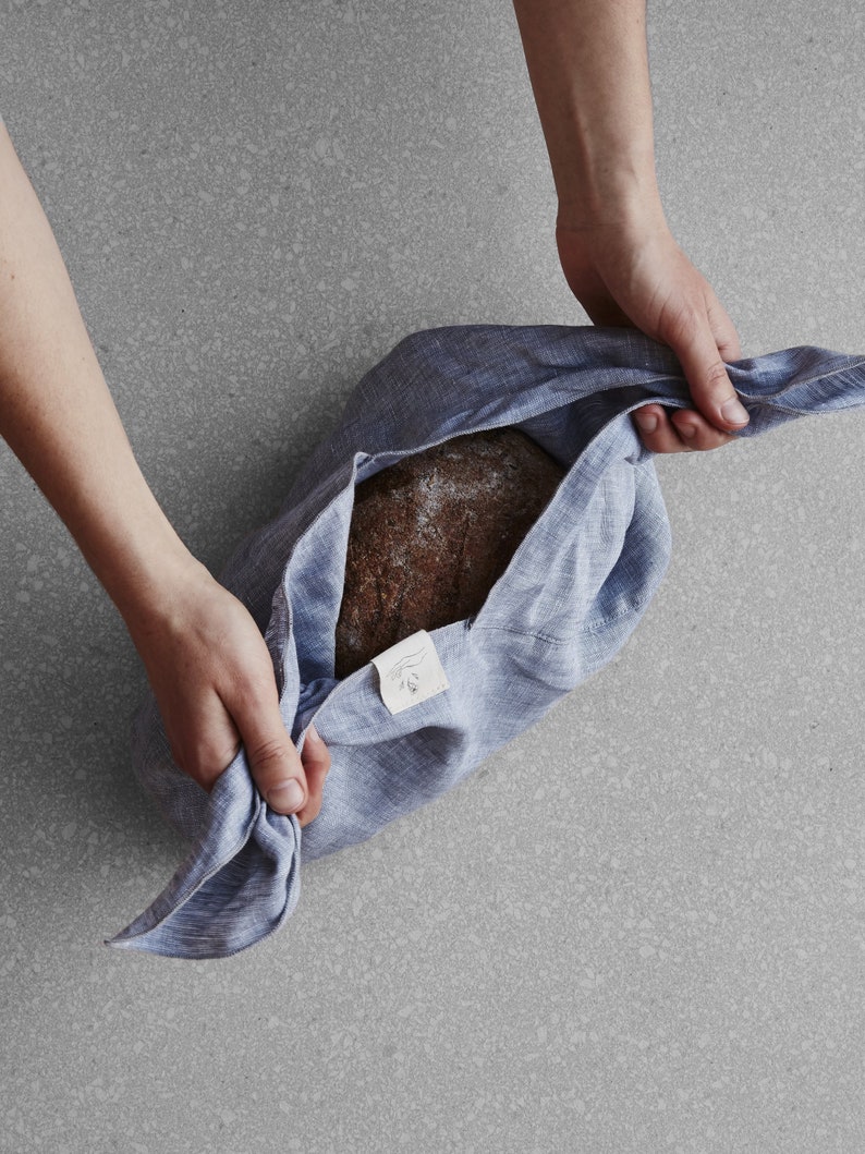 Blue Large Linen Azuma Bag