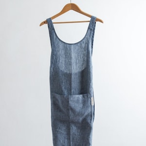 Linen Apron - Navy