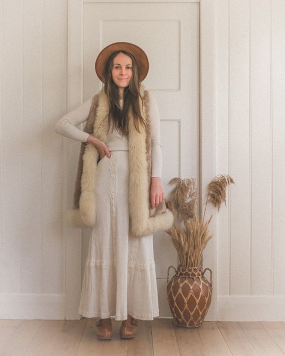 Vintage Penny Lane Shearling Festival Vest