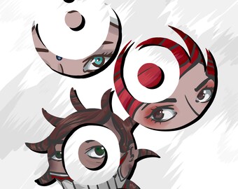Skin & Earth Character Logos (Digital Painting Print)
