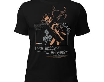 I Was Waiting, in the Garden - op chihiro geïnspireerd - Billie Eilish-shirt van 100% katoen