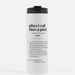 Physical Therapist Tumbler PT Gift Physical Therapy Gifts For Appreciation Thank You PT Coffee Cup Thermal  Insulated Travel Mug For Men
