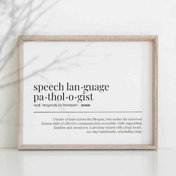 Healer Of Hope Speech Therapist Gift For SLP Office Decor Assistant Clinic Wall Art For SLPA Pathologist Graduation Printable Print Poster