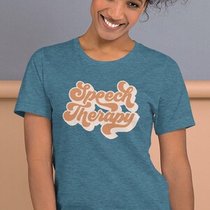 Speech Therapist Shirt | SLP T-Shirt | Everyone Deserves a Voice | Retro Speech Language Pathologist Tee