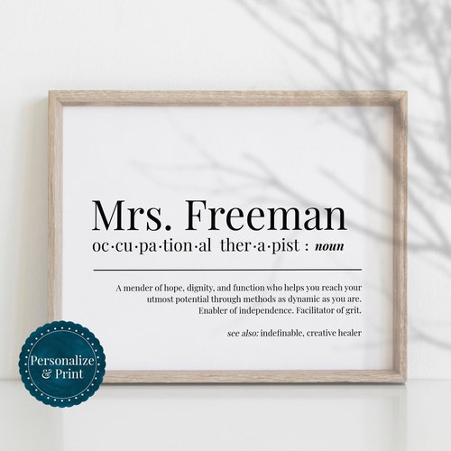 Gift for Occupational Therapist Funny Occupational Therapy Etsy