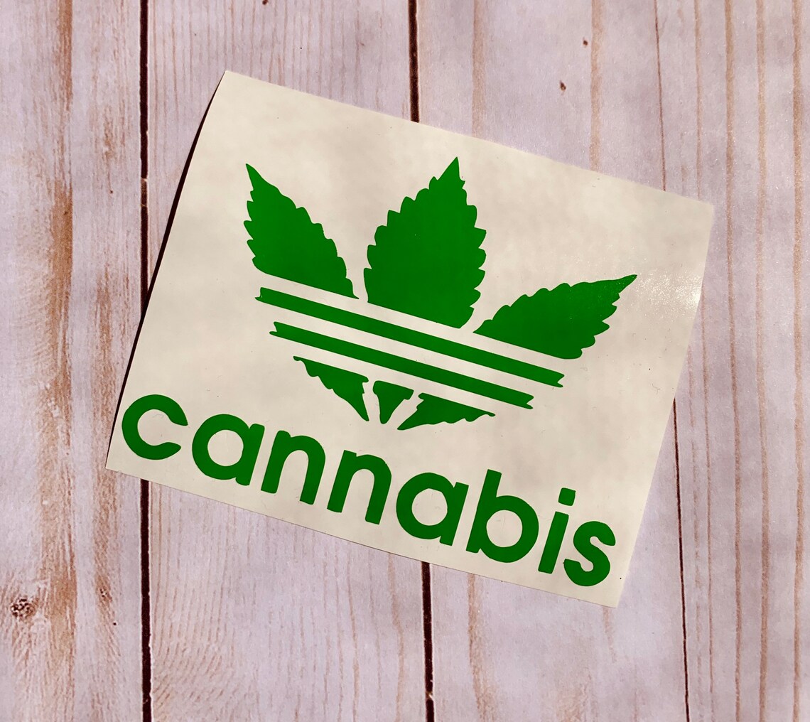Cannabis Decal rolling tray decal cannabis sticker Etsy