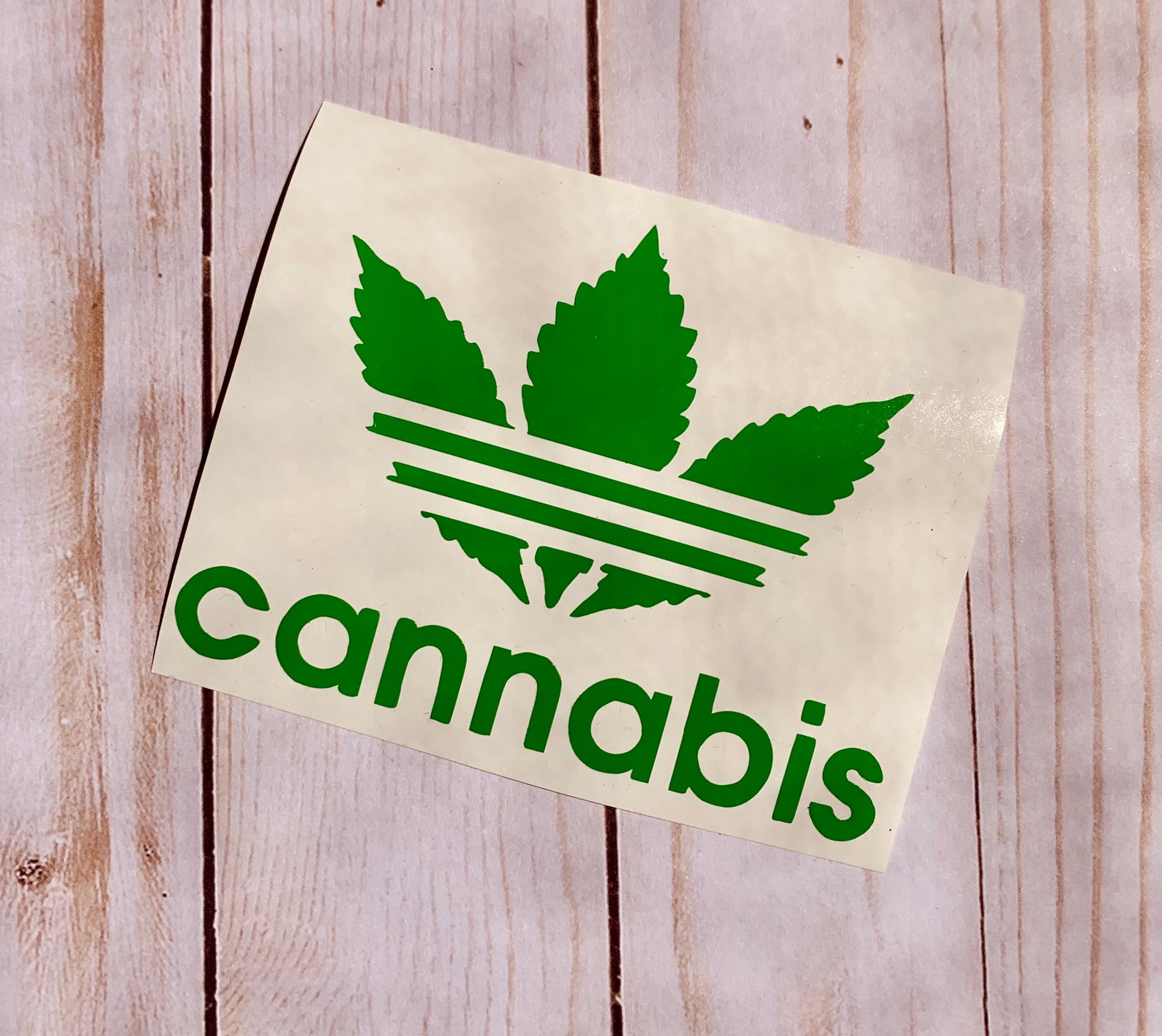 Cannabis Decal rolling tray decal cannabis sticker Etsy