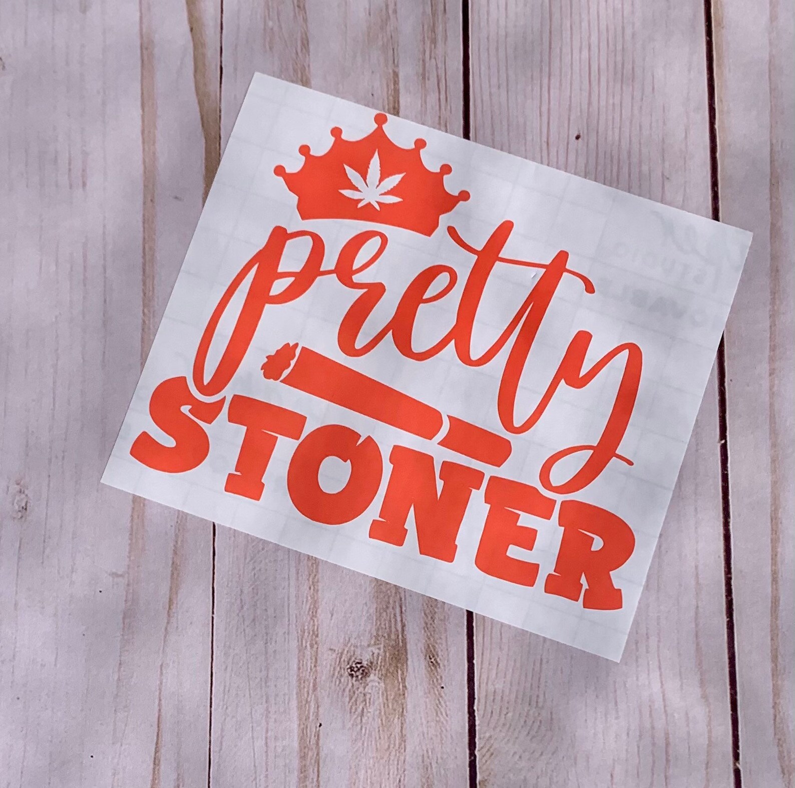 Pretty Stoner Decal for Trays Stoner Decal Rolling Tray Etsy