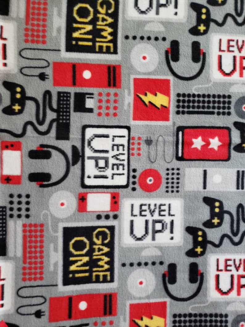 Video Game No Sew Plush Fleece Blanket