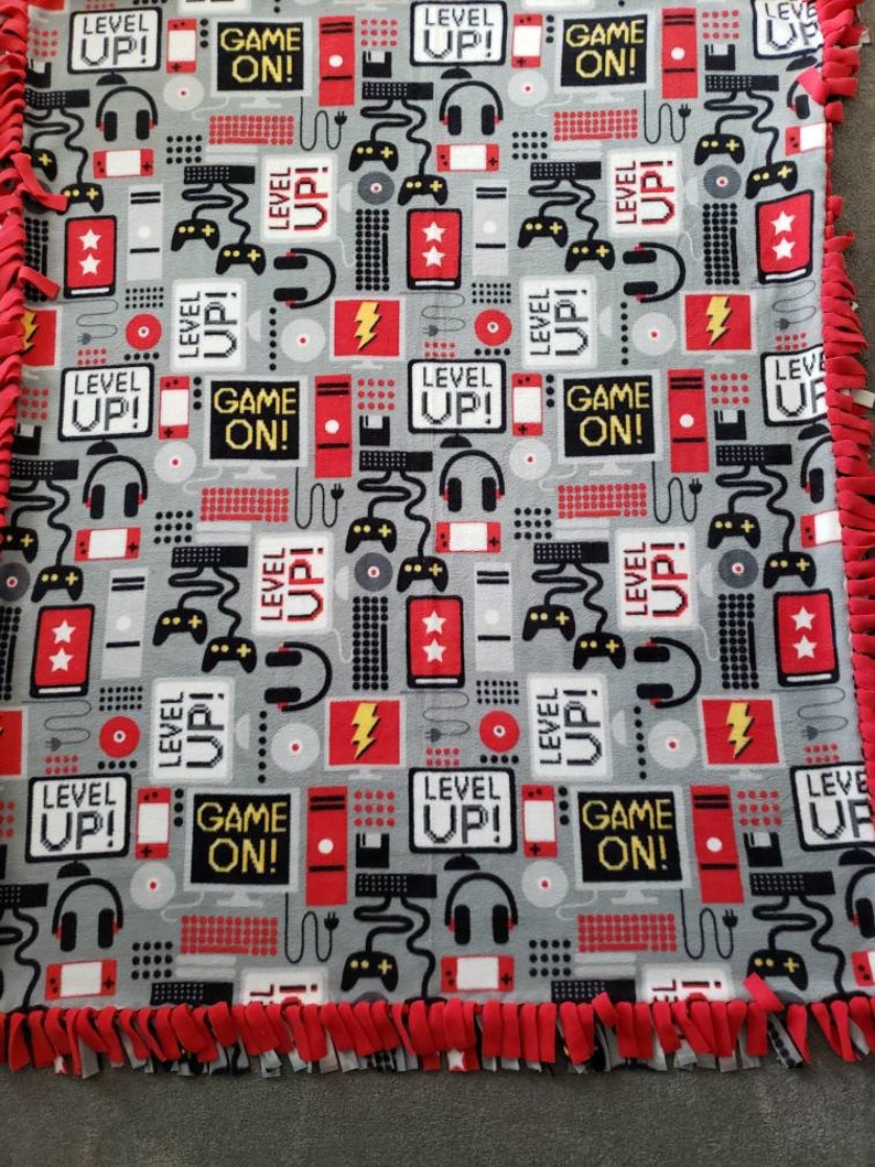 Video Game No Sew Plush Fleece Blanket