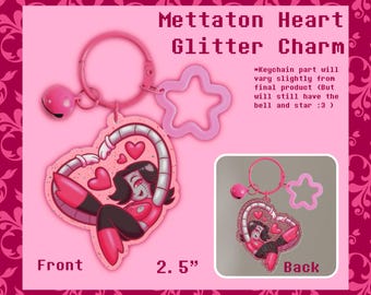 Mettaton Herz Glitter Anhänger