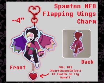 Spamton NEO Flapping Wings Charm