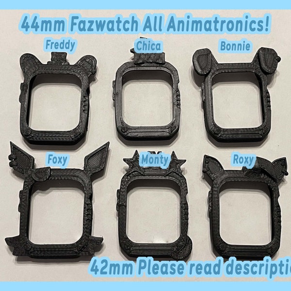 44mm/42mm Animatronic Fazwatch Cover (Raw 3D Print)