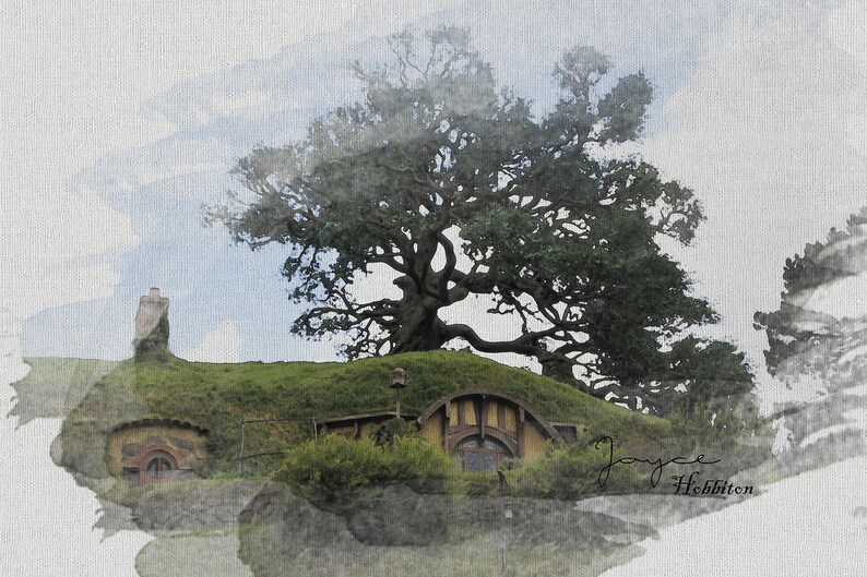 Lord of the Rings Poster LOTR Shire Hobbiton Retro Travel Wall - Etsy ...