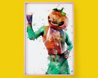 tomatohead fortnite print fortnite tomatohead poster fortnite prints tomatohead wall art fortnite skin poster tomatohead skin fortnite gifts - fortnite painter skin