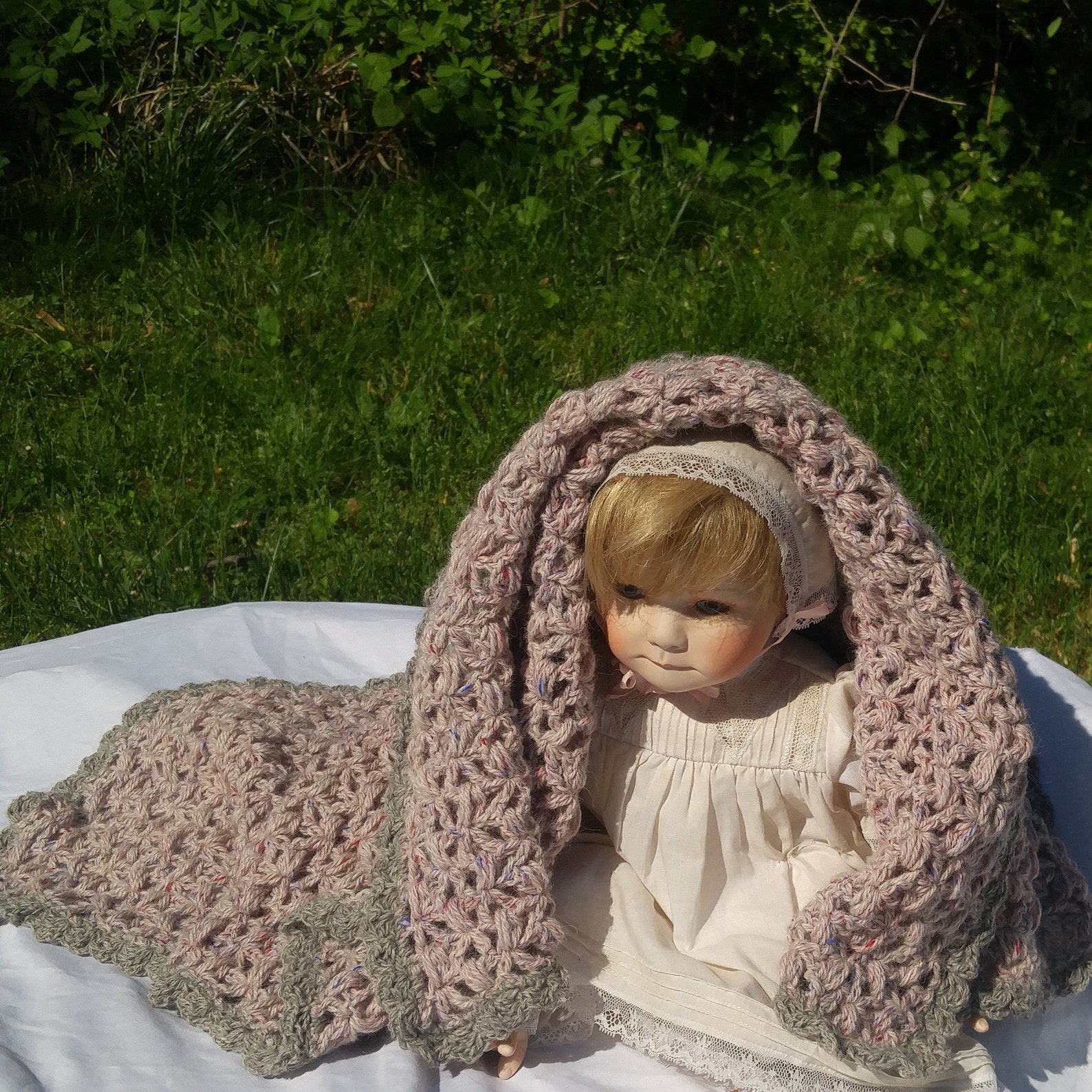 Baby blanket handmade with alpaca yarn knit baby blanket Etsy