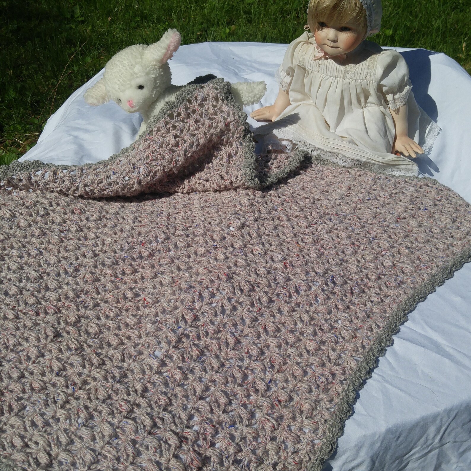 Baby blanket handmade with alpaca yarn knit baby blanket Etsy