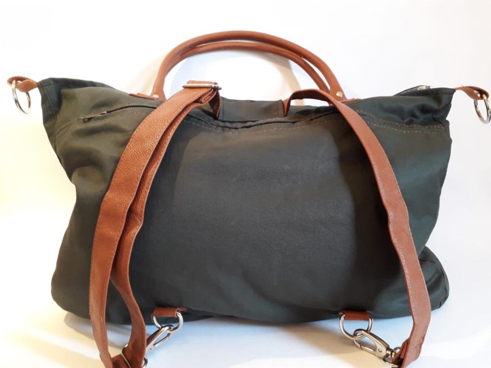 Large Holdall Backpack Rucksack Weekend Bag Handmade From Waxed Cotton