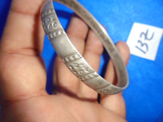 Moroccan Jewelry, old worn silver Souss Massa Cht… - image 2