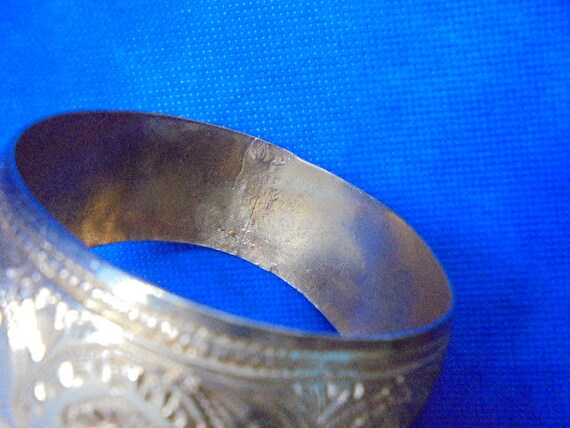 Moroccan Jewelry, old silver Fez Berber convex ba… - image 9